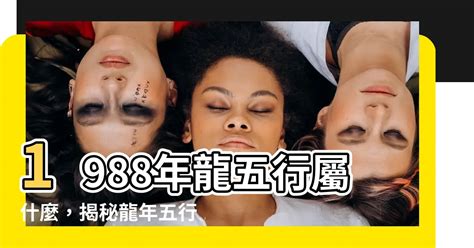 1988 屬什麼|【1988 什麼龍】1988 年五行屬什麼龍？你的命運、姻緣等你來解。